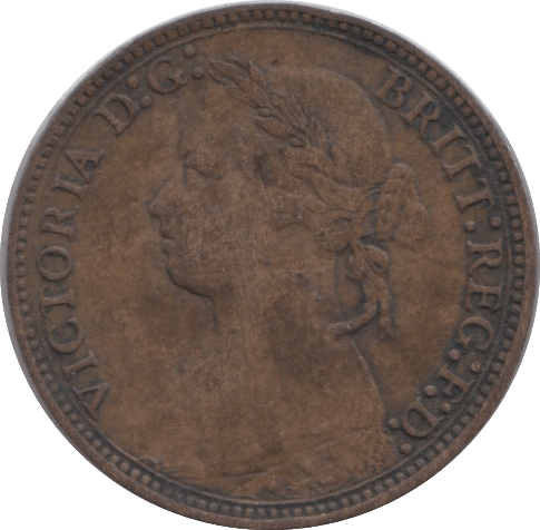 1878 FARTHING ( GVF ) - Farthing - Cambridgeshire Coins