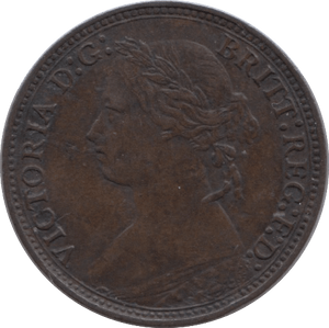 1878 FARTHING ( GVF ) - Farthing - Cambridgeshire Coins