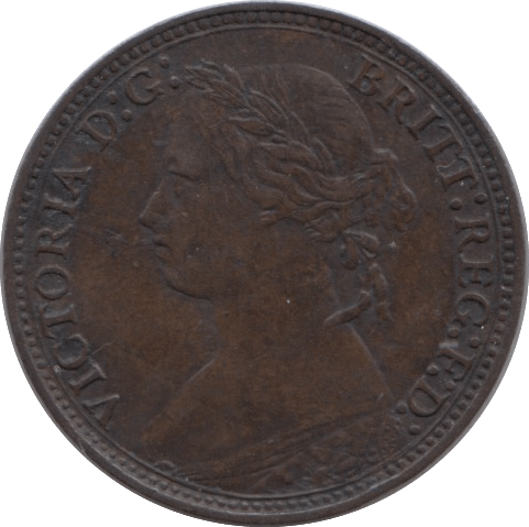 1878 FARTHING ( GVF ) - Farthing - Cambridgeshire Coins