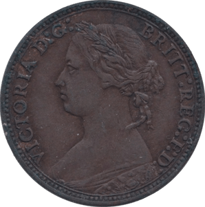 1878 FARTHING ( GVF ) - FARTHING - Cambridgeshire Coins