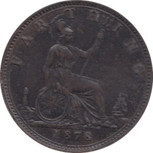 1878 FARTHING ( UNC ) - FARTHING - Cambridgeshire Coins