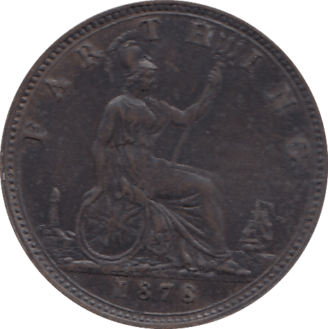 1878 FARTHING ( UNC ) - FARTHING - Cambridgeshire Coins