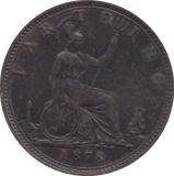 1878 FARTHING ( UNC ) - FARTHING - Cambridgeshire Coins