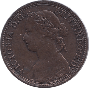 1878 FARTHING ( VF ) - Farthing - Cambridgeshire Coins