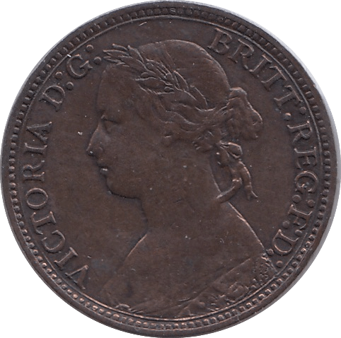 1878 FARTHING ( VF ) - Farthing - Cambridgeshire Coins