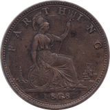 1878 FARTHING ( VF ) - Farthing - Cambridgeshire Coins