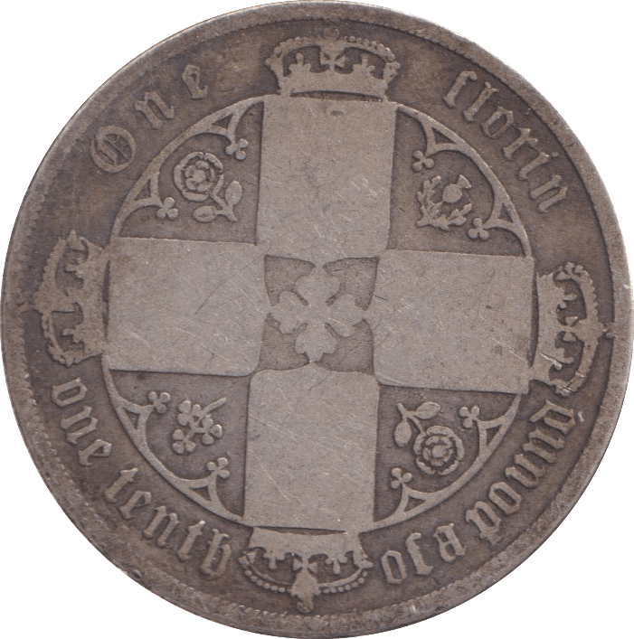 1878 FLORIN ( FINE ) - FLORIN - Cambridgeshire Coins