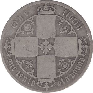 1878 FLORIN ( FINE ) - FLORIN - Cambridgeshire Coins