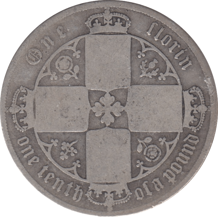 1878 FLORIN ( FINE ) - FLORIN - Cambridgeshire Coins