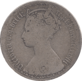1878 FLORIN ( FINE ) - FLORIN - Cambridgeshire Coins