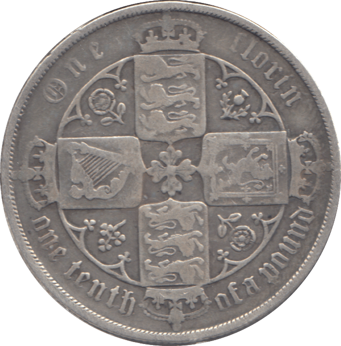 1878 FLORIN ( GF ) - FLORIN - Cambridgeshire Coins