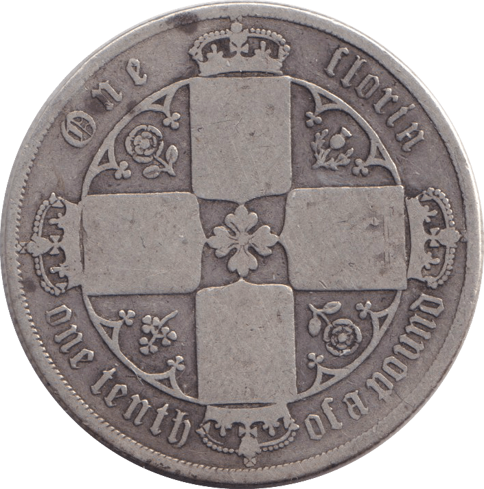 1878 FLORIN ( NF ) DIE 44 - WORLD COINS - Cambridgeshire Coins