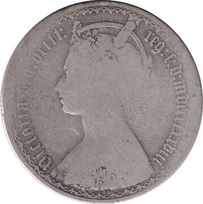 1878 FLORIN ( NF ) DIE 44 - WORLD COINS - Cambridgeshire Coins