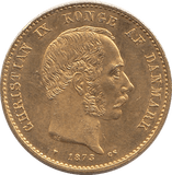 1878 GOLD 20 KRONER DENMARK - GOLD WORLD COINS - Cambridgeshire Coins