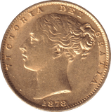 1878 GOLD SOVEREIGN ( EF ) SYDNEY MINT - SOVEREIGN - Cambridgeshire Coins