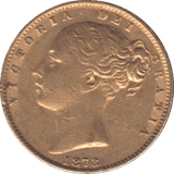 1878 GOLD SOVEREIGN ( EF ) SYDNEY MINT - SOVEREIGN - Cambridgeshire Coins