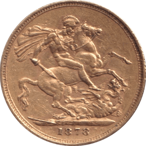 1878 GOLD SOVEREIGN ( GVF ) - SOVEREIGN - Cambridgeshire Coins