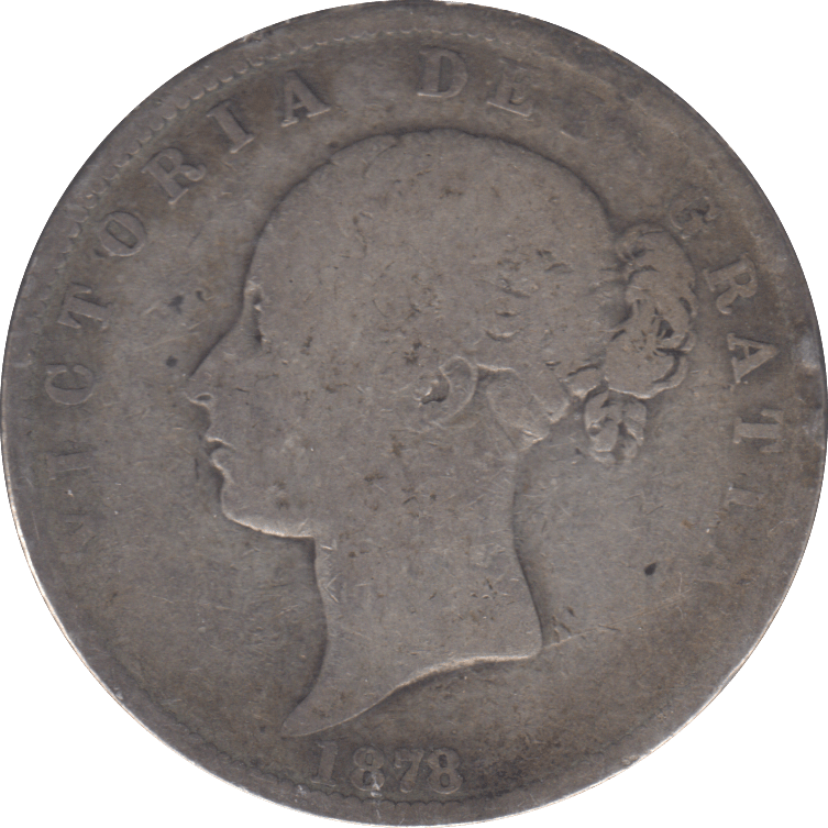 1878 HALF CROWN ( NF ) - HALFCROWN - Cambridgeshire Coins