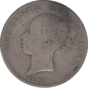 1878 HALF CROWN ( NF ) - WORLD COINS - Cambridgeshire Coins