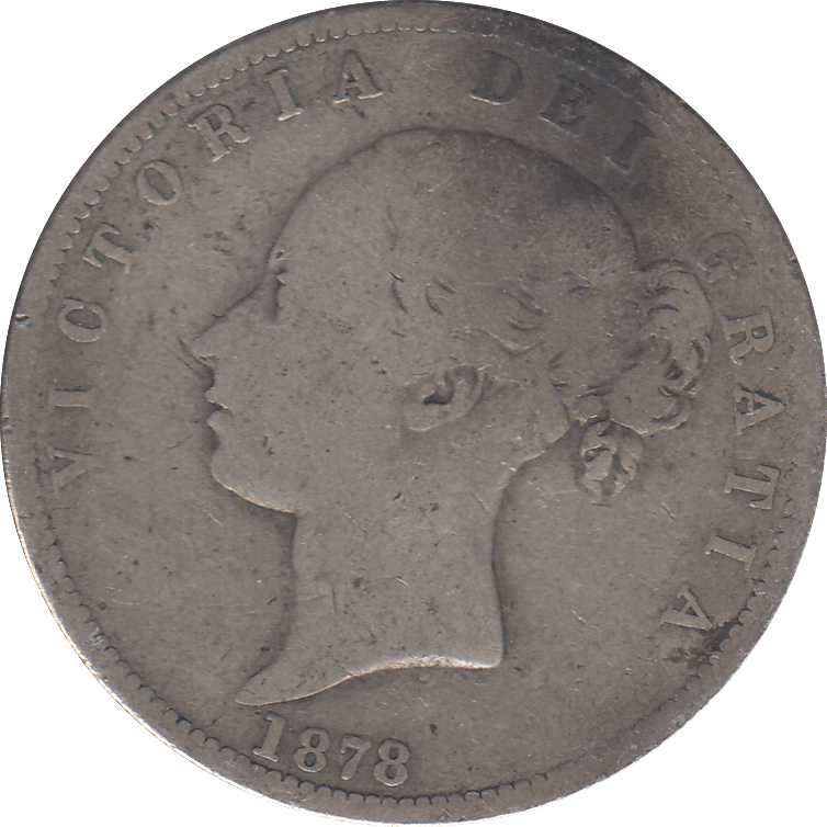 1878 HALF CROWN ( NF ) - WORLD COINS - Cambridgeshire Coins