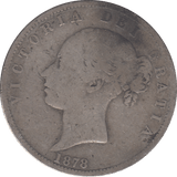1878 HALF CROWN ( NF ) - WORLD COINS - Cambridgeshire Coins