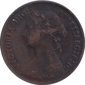 1878 HALF PENNY ( VF ) - HALFPENNY - Cambridgeshire Coins
