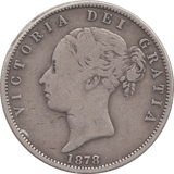 1878 HALFCROWN ( FINE ) - HALFCROWN - Cambridgeshire Coins