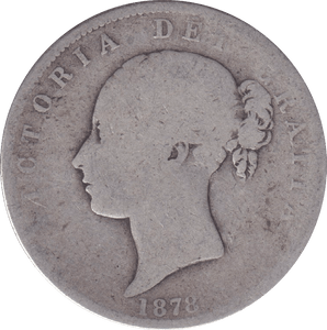 1878 HALFCROWN ( FINE ) - HALFCROWN - Cambridgeshire Coins