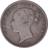 1878 HALFCROWN ( GF ) - HALFCROWN - Cambridgeshire Coins