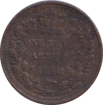 1878 ONE THIRD FARTHING ( FINE ) - ONE THIRD FARTHING - Cambridgeshire Coins