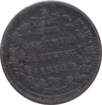 1878 ONE THIRD FARTHING ( GF ) - ONE THIRD FARTHING - Cambridgeshire Coins