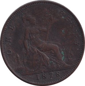 1878 PENNY ( VF ) - PENNY - Cambridgeshire Coins