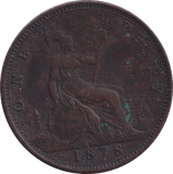 1878 PENNY ( VF ) - PENNY - Cambridgeshire Coins