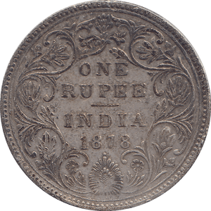 1878 RUPEE INDIA - WORLD COINS - Cambridgeshire Coins