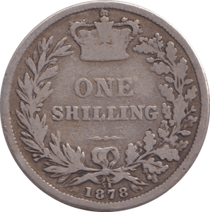 1878 SHILLING ( FINE ) - Shilling - Cambridgeshire Coins
