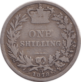 1878 SHILLING ( FINE ) - Shilling - Cambridgeshire Coins