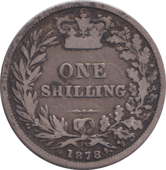1878 SHILLING ( FINE ) - SHILLING - Cambridgeshire Coins