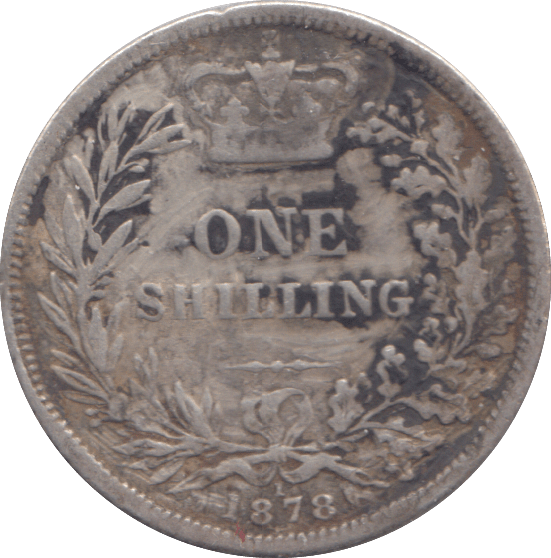 1878 SHILLING ( FINE ) - SHILLING - Cambridgeshire Coins