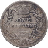 1878 SHILLING ( FINE ) - SHILLING - Cambridgeshire Coins