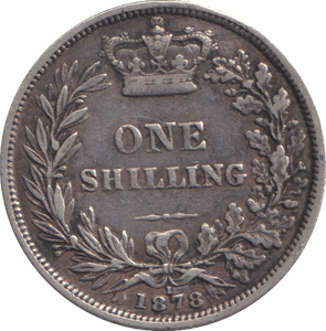 1878 SHILLING ( GF ) DIE 1 - SHILLING - Cambridgeshire Coins