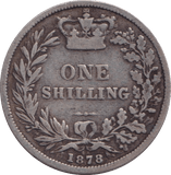 1878 SHILLING ( GF ) - SHILLING - Cambridgeshire Coins