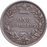 1878 SHILLING ( GVF ) DIE 48 - SHILLING - Cambridgeshire Coins