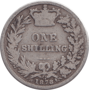 1878 SHILLING ( NF ) DIE 37 - SHILLING - Cambridgeshire Coins