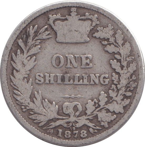 1878 SHILLING ( NF ) DIE 37 - SHILLING - Cambridgeshire Coins