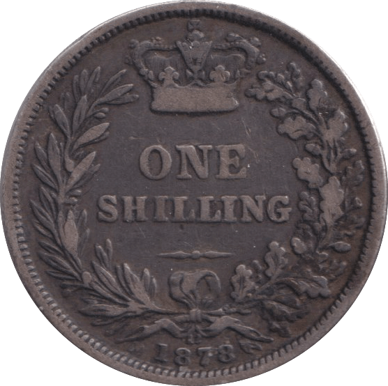 1878 SHILLING ( NF ) - SHILLING - Cambridgeshire Coins