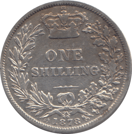 1878 SHILLING ( VF ) - SHILLING - Cambridgeshire Coins