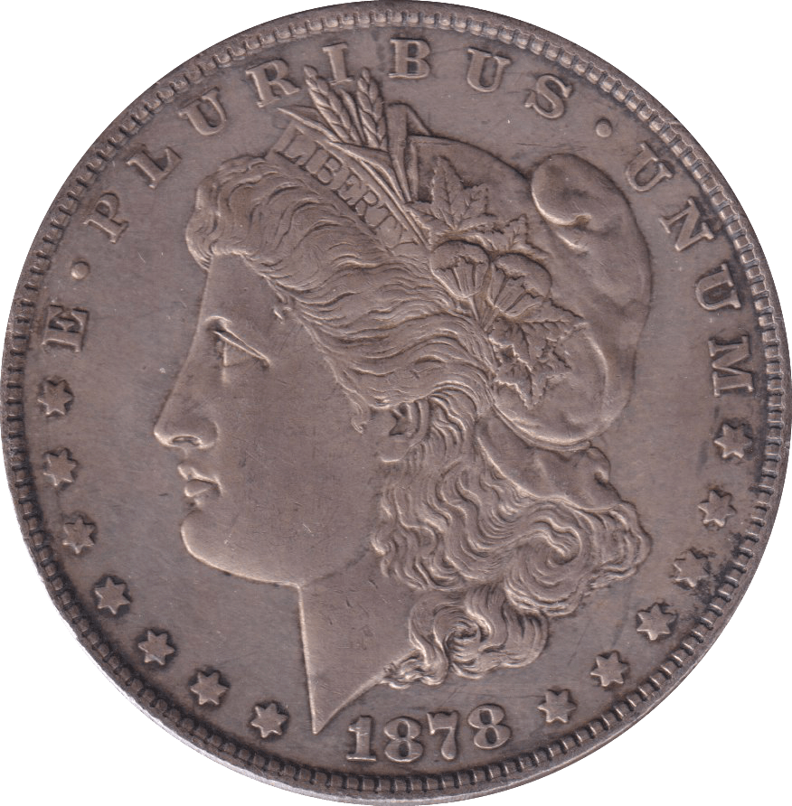 1878 SILVER MARGO DOLLAR USA - SILVER WORLD COINS - Cambridgeshire Coins