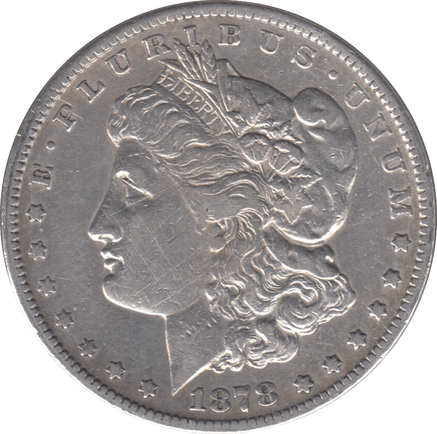 1878 SILVER MORGAN DOLLAR USA CARSON CITY MINT - SILVER WORLD COINS - Cambridgeshire Coins