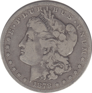 1878 SILVER MORGAN DOLLAR USA CARSON CITY - SILVER WORLD COINS - Cambridgeshire Coins