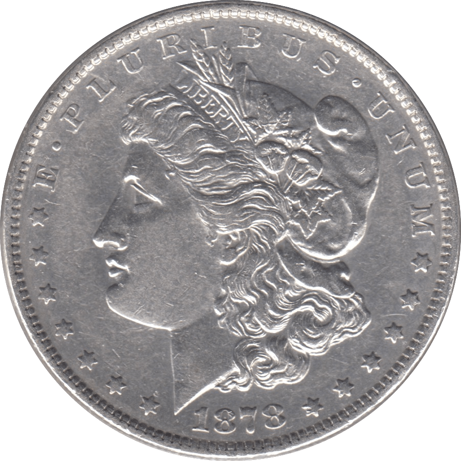 1878 SILVER MORGAN DOLLAR USA PHILADELPHIA MINT - SILVER WORLD COINS - Cambridgeshire Coins